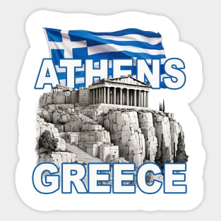 Greece Athens 4 Sticker